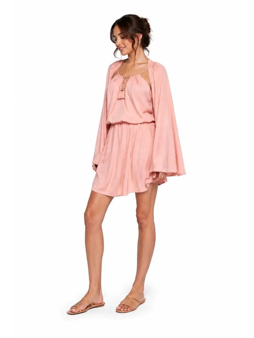 107. NWOT! Free People•Pink Tassel Dress•SMALL